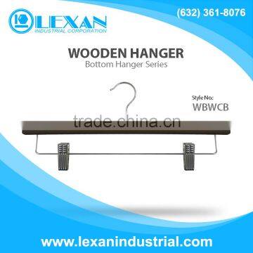 WBWCB - 17" Wooden Hanger for Bottoms, Pants, Skirts, Shorts (Philippines)