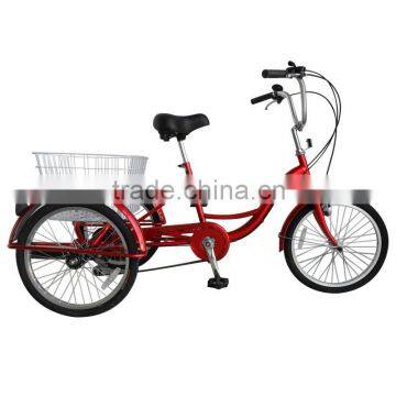 2015 hot sale 20" red beautiful trike/pedicab