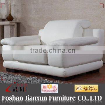 F040 white genuine leather sofa set