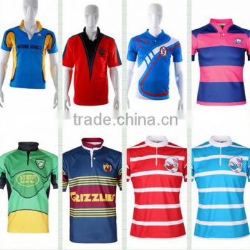 Cheap two-tone non brand striped 100 polyester polo shirts wholesale