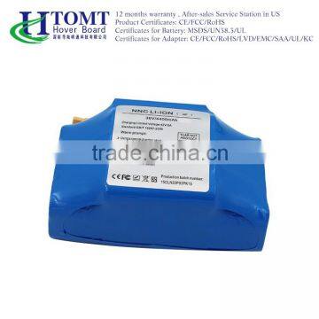 Rechargeable battery for hoverboard with samsung battery OEM Customized Battery Pack