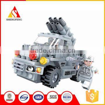 New product guided missile army car building block set