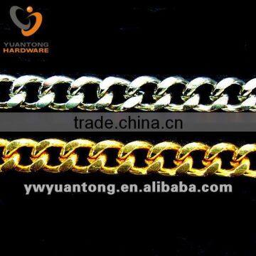 wholesale gold color cut chains for handbag use