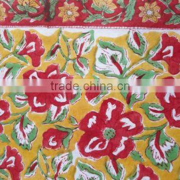 RTC-47 Hand Block Printed Fabric 100% Cotton Natural Fabric Manufacturer Jaipur