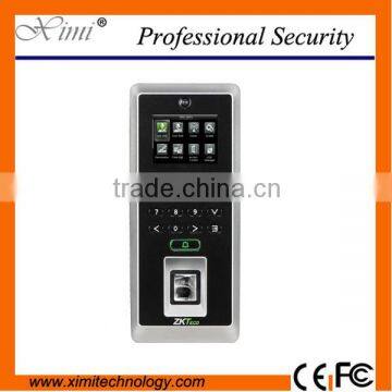 Good quality living object detecting zk fingerprint access control system with camera photo record function F21 access control