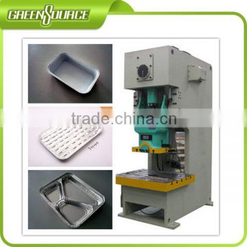 Pneumatic press machine for making aluminum foil tray