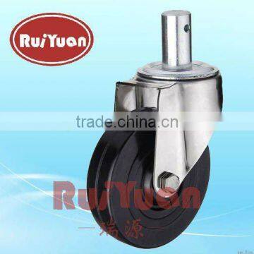 Stem Swivel Standard Hard Rubber wheel industrial