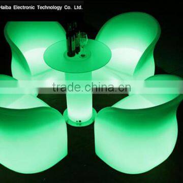 Plastic Light Up LED Bar Furniture Club Decorative Cocktail Table elegant salon furniture