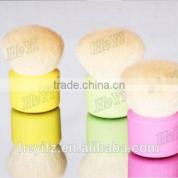 2016 Best Seller Color Goat Hair Silicone Handle Kabuki Brush photo-4
