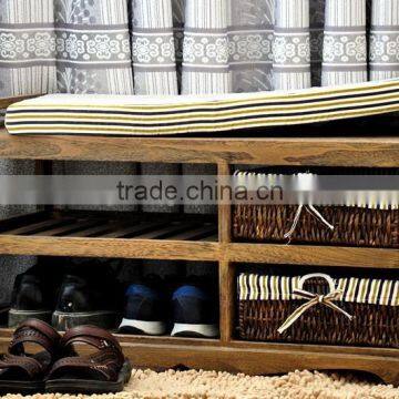 Chinese wooden rocking chair footstool