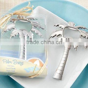 Wedding Palm Breeze Chrome Palm Tree Bottle Opener