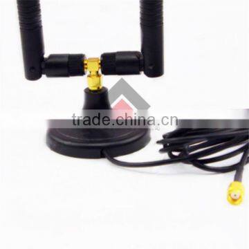 2.4G/5G/5.8G 8dBi Dual Band WiFi Antenna With 3M Cable