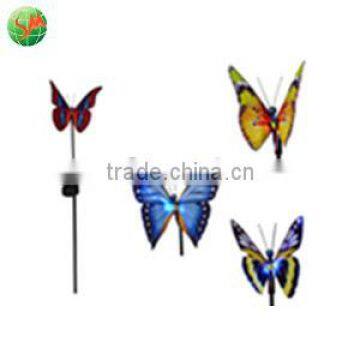 Single head optical fiber small butterfly solar light