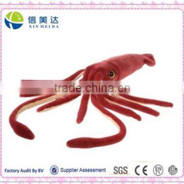 Plush Giant Squid 20" red stuffed animal toy