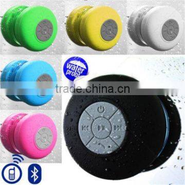 Mini Bathroom Waterproof Speaker, Waterproof Bluetooth Wireless Speaker Handsfree Music Mic Suction Car Shower