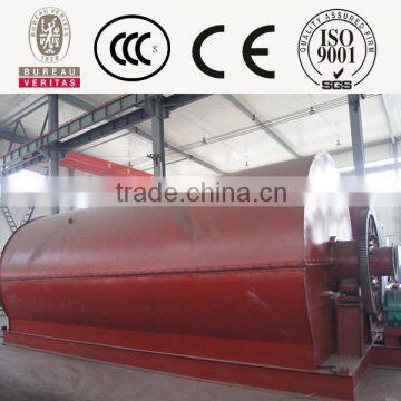 Horizontal rotary structure waste tires recycling machines