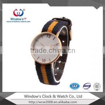 custom your own logo slim watch nylon strap watch                        
                                                                                Supplier's Choice