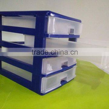 4 tier desktop mini stackable plastic storage drawers                        
                                                                                Supplier's Choice