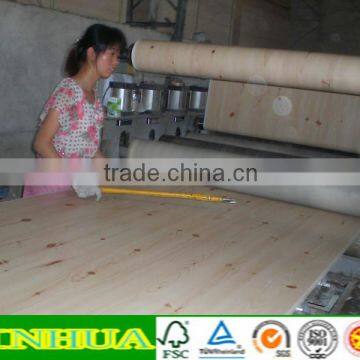 pine wood grain paper overlay plywood/mdf