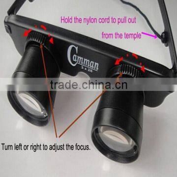 Hot Selling 3x28 Magnifier Glasses Style Outdoor Fishing Optics Binoculars photo-4