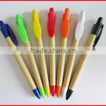 5.5 Inch Leaf Shaped Clip Paper Pen K-EFP17