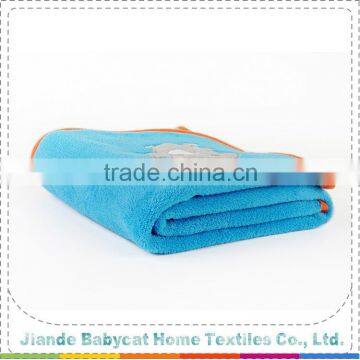 Factory Supply simple design soft coral fleece baby blanket with many colors