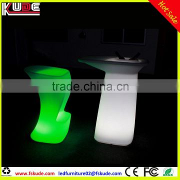 cocktail event used led glowing high table with stools