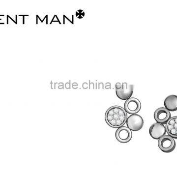 High quality italy design earring 2016 wholesale fashion jewelry 316L stainless steel ladies earring from coolman