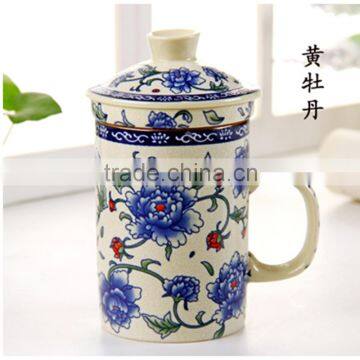 Chinese ceramic cup with handle