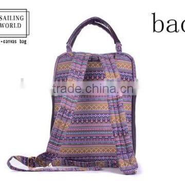 Fashionable Canvas Laptop Backpack With Handle and Shoulder Straps photo-3