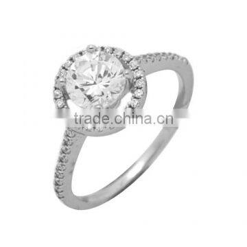 CZ GEMSTONE finger ring brass jewelry ring