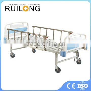 CE Quality Durable Hospital One Crank Manual ABS Medical Bed For Sale