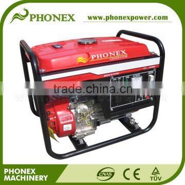 7.0hp Copper Electric Gasoline Genset China PHONEX Petrol Generators 3kW 3000 Watt