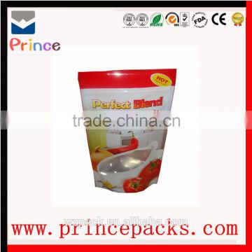 zipper silver plastic foil bag Aluminum Foil packaging Bag/ Aluminum Foil bag /Aluminum foil zip lock bag