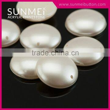 Hot Sell Acrylic Plastic Sew on Half Pearl Beads