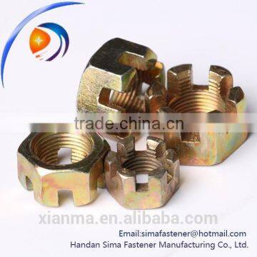 China Fastener Manufacturer Hex Slotted Nuts photo-3