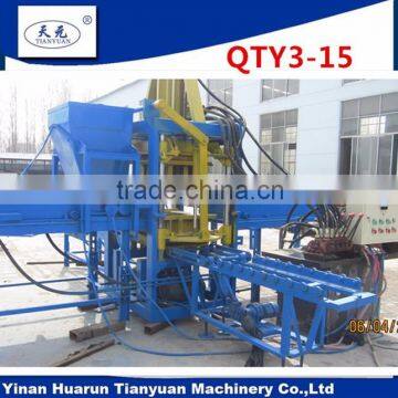 semi cement concrete bricks blocks pavers molding machine QT3-20