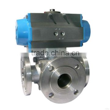 3 way Pneumatic Ball Valve