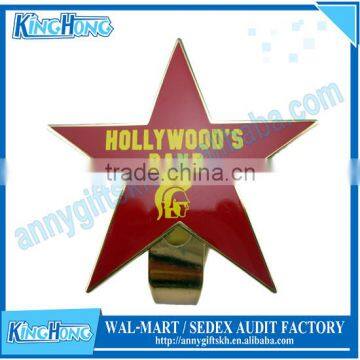 Souvenir star shape button pin badge