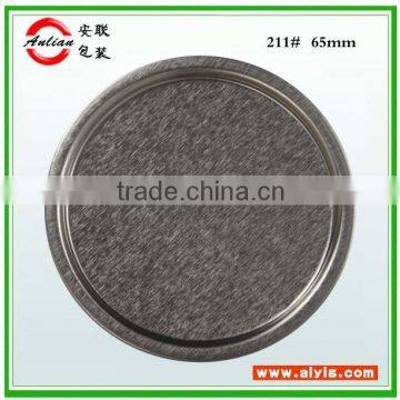 silver aluminum or tin high quality Can bottom lid for dry powder