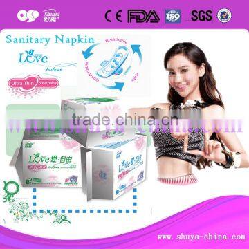 Ultra thin super absorbent menstrual anion sanitary pad