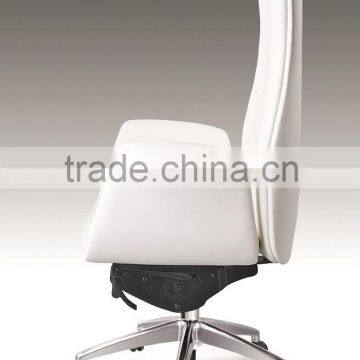 True Seating Concepts Self-return Swivel Leather Chair With Four Star Aluminum Base Chair