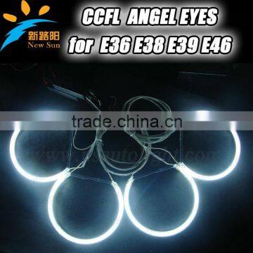 4rings*131mm seimi circle Ccfl angel eyes for BMW E36 E38 E39 E46 Projector ccfl auto headlights with 7colors available