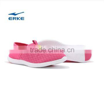 ERKE Summer Womens Cream Color Casual Shoes Breathable Beach Aquatic Shoes for Girls Full Mesh Flexible Loafers Couple Syle photo-5