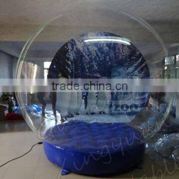 Advertising cheap giant inflatable snow globe for sale