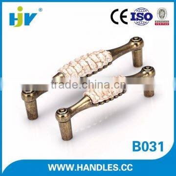 China hardware factory hot selling 4 inch funky ceramic drawer handles