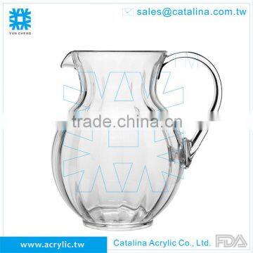 Big size Juice water drink Acrylic Plastic 2.5L pitcher