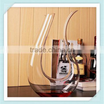 2016 hot sale decanter crystal material glass wine decanter promotional home use wine decanter with high quality