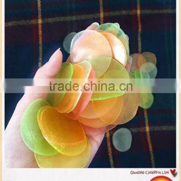 Colored Prawn Crackers Fresh Fried Delicious Puffed Food Popular Seafood