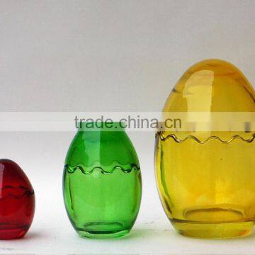 Wholesale egg shape glass candle jar wholesale in alibaba